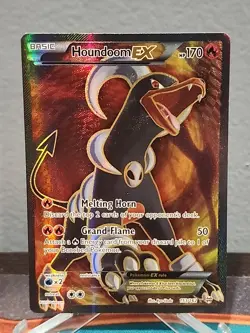 Houndoom EX 153/162 Full Art Pokemon Card Breakthrough MP - Image 1