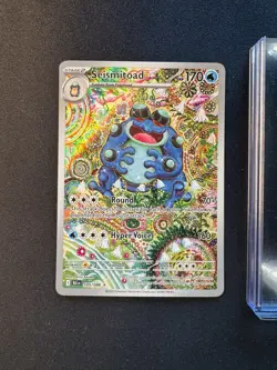 Black Bolt Seismitoad Illustration Rare Card 105/086 English IR 💎NM Centered💎 - Image 1