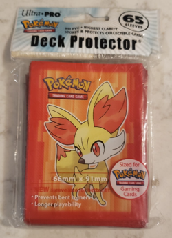 Ultra Pro POKEMON Fennekin Card Sleeves STANDARD SIZED DECK PROTECTORS 65ct - Image 1