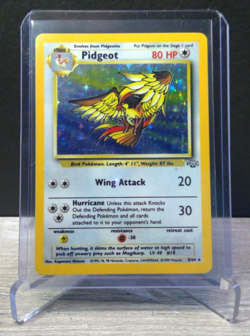 🦅 Pokemon TCG Pidgeot 8/64 Jungle Holo Rare Vintage WOTC Card Vintage LP/NM - Image 1