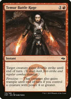1x Temur Battle Rage - NM English MTG - Fate Reforged - Image 1