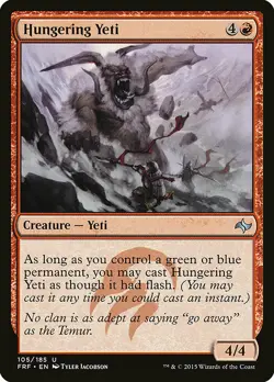 1x Hungering Yeti - NM English MTG - Fate Reforged - Image 1