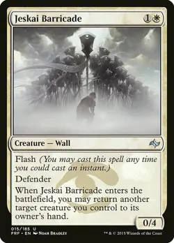 1x Jeskai Barricade - NM English MTG - Fate Reforged - Image 1