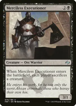 1x Merciless Executioner - NM English MTG - Fate Reforged - Image 1