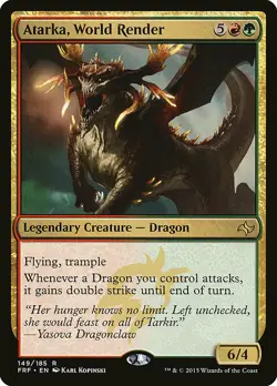 1x Atarka, World Render - NM English MTG - Fate Reforged - Image 1