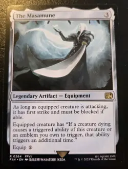 The Masamune 0264 Rare Final Fantasy Magic: The Gathering - Image 1