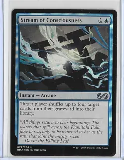 MTG Stream of Consciousness FOIL Ultimate Masters (UMA) Magic #074/254 Unplayed - Image 1