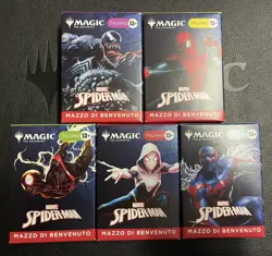 2025 Magic The Gathering MTG Marvel Spider-Man Welcome Deck Complete Set ITALIAN - Image 1