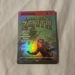 Green Sun's Zenith #127 Borderless FOIL Special Guest Showcase Mtg Eternities - Image 1