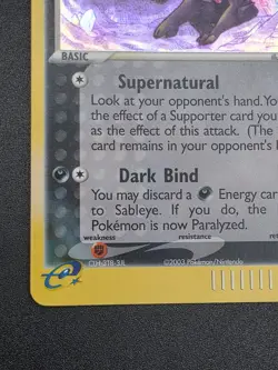 Pokemon TCG Sableye 10/100 Sandstorm Holo LP Vintage - Image 5