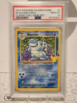 PSA 10 - Blastoise Holo - 2021 Pokemon Celebrations #2 - Image 1