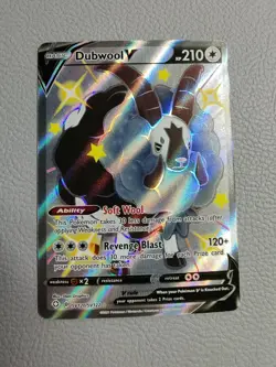 Dubwool V | Shiny Full Art | MINT | Shining Fates SV120/SV122 | Pokemon - Image 1
