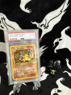 Charizard 1999 Pokemon Base Set #4 PSA 6 EX-MT - Image 1