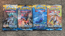 4x Pokemon Sun and Moon Base Set Packs Factory Sealed Unweighed - Image 1
