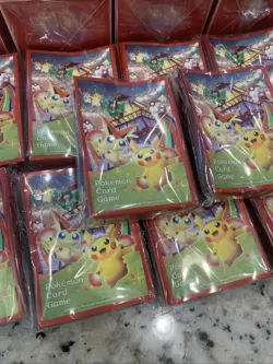 Tohoku Pikachu - Lot Of 12 Deck Boxes And 12 Packs Of Sleeves Pokemon Japanese - Image 3