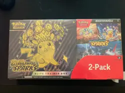 Pokemon Surging Sparks Elite Trainer Box ETB with Booster Bundle New and Sealed - Image 1