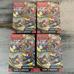 ⭐SHIPS TODAY⭐ Pokemon TCG Mega Evolutions Booster Bundle - Lot of 4 - Sealed - Image 1
