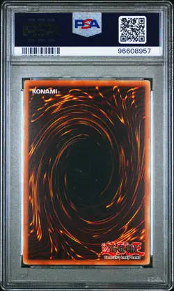 2003 YU-GI-OH! STARTER DECK: JOEY #001 RED-EYES B. DRAGON PSA 8 - Image 2