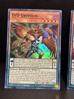 Yu-Gi-Oh D/D Pendulum Monsters Super Rare/ultra Rare 1st Edition (5 Card Lot) - Image 2