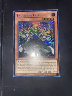 Yugioh Exosister Elis MP23-EN252 Secret Rare 1st Ed NM Prismatic - Image 1