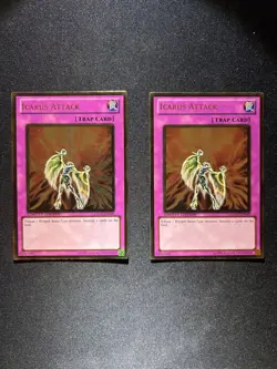 2x - Yu-Gi-Oh! - Icarus Attack - GLD3-EN049 - Gold Rare - Limited Ed - NM - Image 2