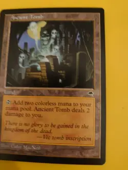 Ancient Tomb. land Tempest. Old Vintage. Magic the Gathering Card. - Image 2