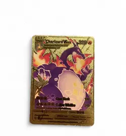 Pokemon TCG Charizard VMAX Gold Card Holo Rare Collectible - Image 1