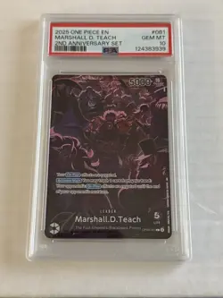 One piece - 2nd anniversary Leader set English - 4 cards - PSA 10s - Image 3