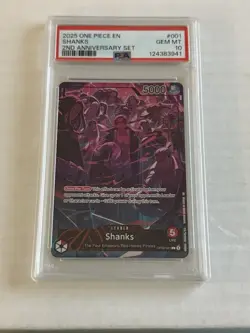One piece - 2nd anniversary Leader set English - 4 cards - PSA 10s - Image 5