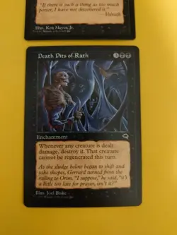 Death Pits of rath & Dark Ritual Tempest. Old Vintage.Magic the Gathering 2 Card - Image 2