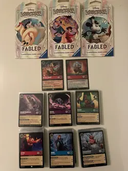 Disney Lorcana Fabled Collection 168/205 Cards Legendary Mickey & Promos Sisu - Image 1