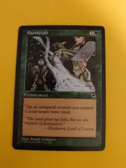 Earthcraft. Rare Enchantmnet Tempest. Old Vintage. Magic the Gathering Card. - Image 2