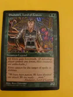 Eladamri, Lord of LEaves. Rare Tempest. Old Vintage. Magic the Gathering Card. - Image 2
