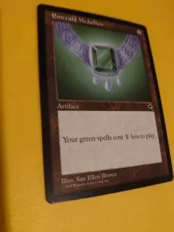 Emerald Medallion rare artifact Tempest. Old Vintage. Magic the Gathering Card. - Image 4