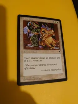 Humility. Rare Enchantment Tempest. Old Vintage. Magic the Gathering Card. - Image 4