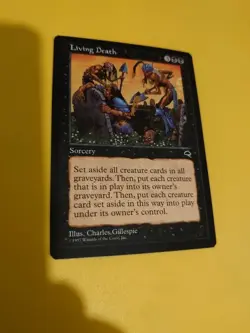Living Death. Sorcery Tempest. Old Vintage. Magic the Gathering Card. - Image 5