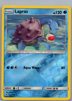 Lapras 17/68 Reverse Holo Hidden Fates - Pokemon Card - NM - Image 1