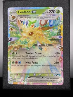 Leafeon Ex PRE 006/131 Prismatic Evolutions Double Rare Holo Card Pokemon TCG NM - Image 1