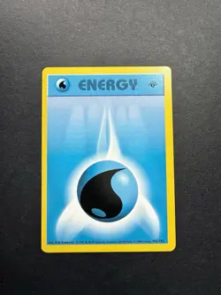 Pokemon Cards: Base Set 1st Edition Energy: Water Energy 102/102 - Image 1