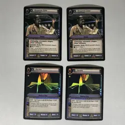 Star Trek CCG Lot Of 4 2nd Edition Promo Foil Cards - Sisko Baraka - #54 - Image 1