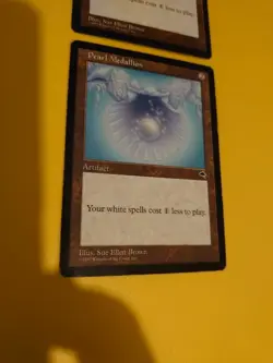 Pearl Medallion x2 Artifact Tempest. Old Vintage. Magic the Gathering 2 Card. - Image 5