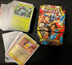 Pokemon TCG Mega Evolution Common, Uncommon Holo Reverse Bulk Bundle 120+ Cards - Image 1