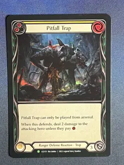 FAB LGS151 Pitfall Trap FOIL Promo Ranger Defense Reaction Flesh & Blood TCG - Image 1