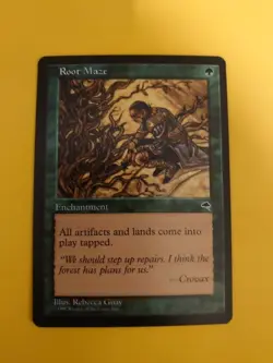 Root Maze. Enchantment Tempest. Old Vintage. Magic the Gathering Card. - Image 2