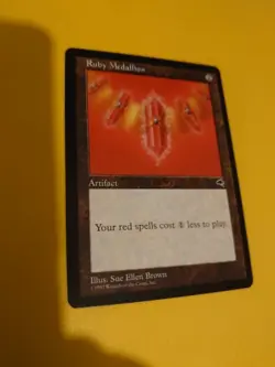 Ruby Medallion Rare Tempest. Old Vintage. Magic the Gathering Card. - Image 3