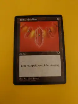 Ruby Medallion Rare Tempest. Old Vintage. Magic the Gathering Card. - Image 4