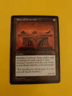 Altar of Dementia. Artifact Tempest. Old Vintage. Magic the Gathering Card. - Image 2