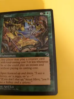 Aluren. Enchantment rare Tempest. Old Vintage. Magic the Gathering Card. - Image 3