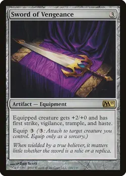 Sword of Vengeance 1x MtG m11 2011 Core SP/NM - Image 1