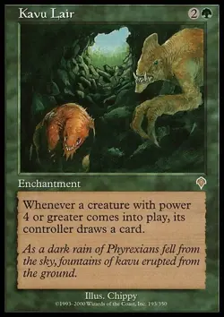 [1x] Kavu Lair - Foil Played, English Invasion MTG Magic - Image 1